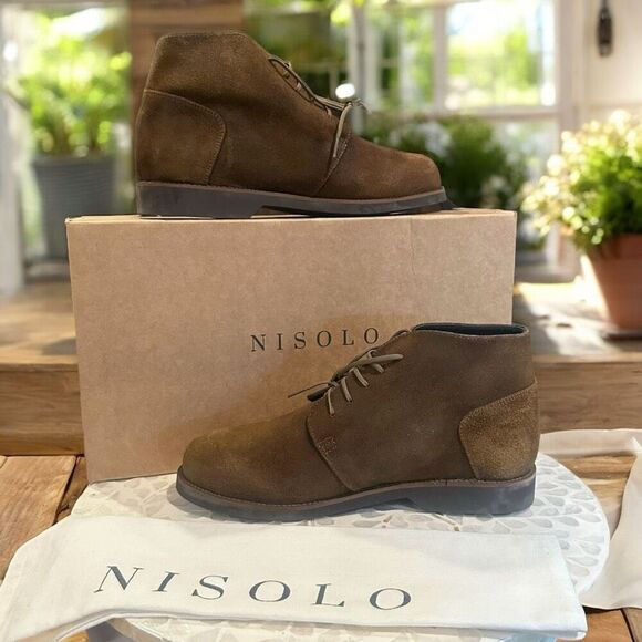 Nisolo Everyday Daytripper Leather Chukka Boots Waxed Brown Lace-Up Men’s - Picture 9 of 15